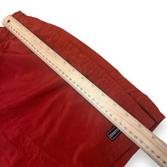REI Shorts Men's Med Red Nylon Mesh Lined Swim Trunks - Picture 8 of 11
